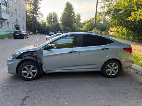 2011 Hyundai Solaris I, голубой, 465000 рублей, вид 4