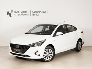 2021 Hyundai Solaris II Рестайлинг, белый, 1612300 рублей, вид 1