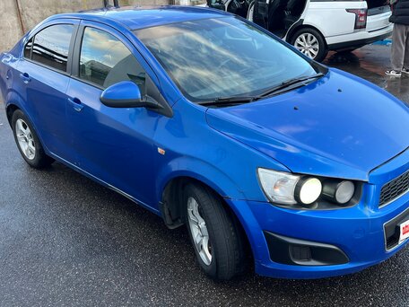 2012 Chevrolet Aveo II, синий, 335000 рублей, вид 3