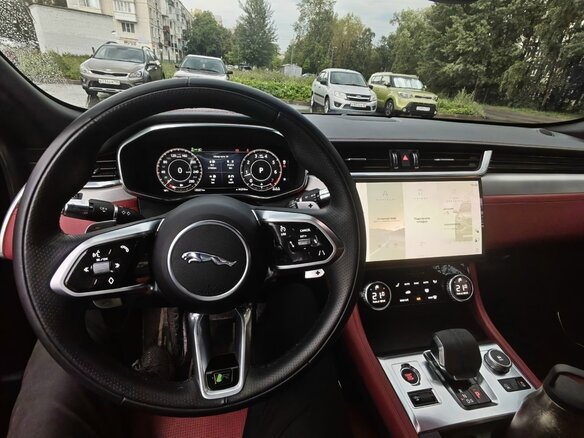 2021 Jaguar F-Pace I Рестайлинг, синий - вид 9