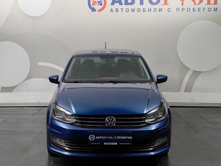 2018 Volkswagen Polo V Рестайлинг, синий, 1377000 рублей, вид 3