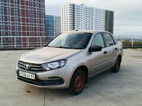 2020 Lada (ВАЗ) Granta I Рестайлинг, серый, 525000 рублей, вид 2