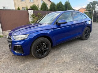 2022 Audi Q5 Sportback 45 TFSI I (FY), синий, 5300000 рублей, вид 2