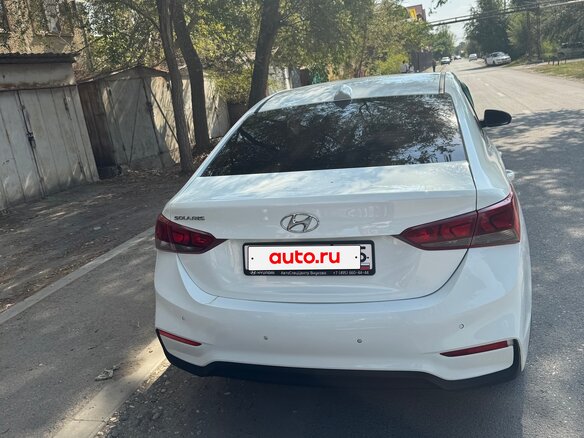 2017 Hyundai Solaris II, белый - вид 3
