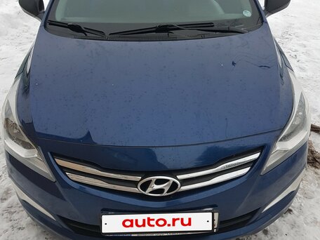 2014 Hyundai Solaris I Рестайлинг, синий, 900000 рублей, вид 5