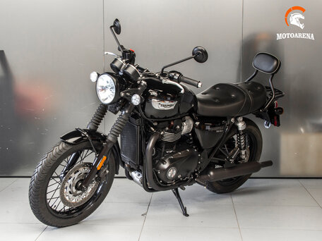 2018 Triumph Bonneville T100, чёрный, 836601 рублей, вид 3