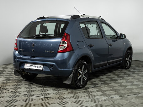 2012 Renault Sandero I, синий, 399585 рублей, вид 5