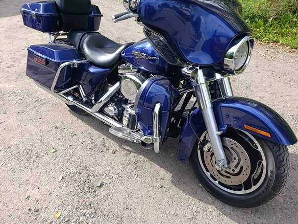 2007 Harley-Davidson Street Glide, синий, 777000 рублей - вид 10
