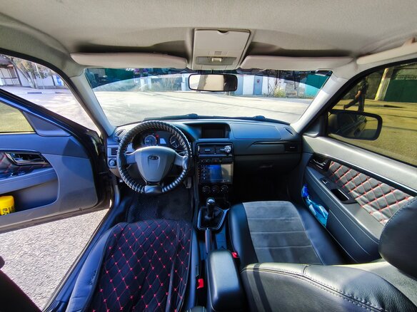 2016 Lada (ВАЗ) Priora I Рестайлинг, чёрный, 580000 рублей - вид 7