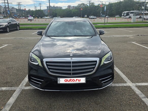2018 Mercedes-Benz S-Класс 350 d Long VI (W222, C217) Рестайлинг, чёрный, 4000000 рублей