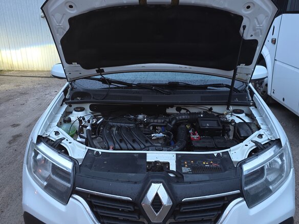 2019 Renault Logan Stepway II Рестайлинг, белый, 820000 рублей - вид 1