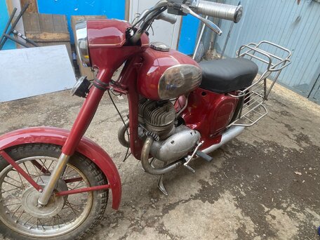 1970 Jawa 350/360, красный, 65000 рублей, вид 3