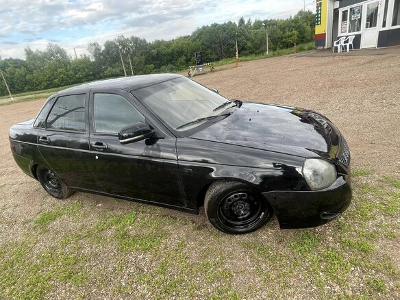 2008 Lada (ВАЗ) Priora I, чёрный, 165000 рублей - вид 4