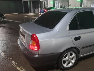 2008 Hyundai Accent ТагАЗ II, серебристый, 200000 рублей, вид 4