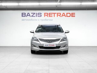 2016 Hyundai Solaris I Рестайлинг, серебристый, 1099000 рублей, вид 2
