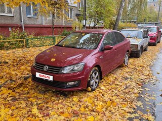 2018 Volkswagen Polo V Рестайлинг, пурпурный, 1230000 рублей, вид 4