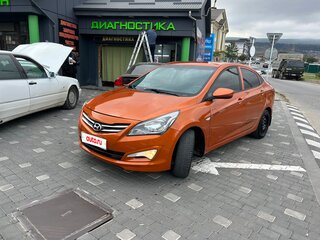 2015 Hyundai Solaris I Рестайлинг, оранжевый, 670000 рублей, вид 1