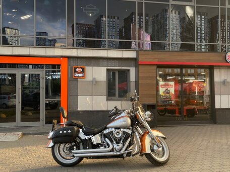 2014 Harley-Davidson Softail Deluxe, оранжевый, 1800000 рублей, вид 2