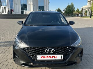 2021 Hyundai Solaris II Рестайлинг, чёрный, 1580000 рублей, вид 2