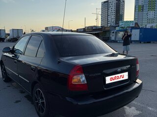 2008 Hyundai Accent ТагАЗ II, чёрный, 349000 рублей, вид 5