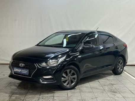 2017 Hyundai Solaris II, чёрный, 1140000 рублей, вид 1