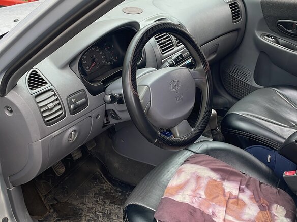 2008 Hyundai Accent ТагАЗ II, серебристый, 450000 рублей - вид 11