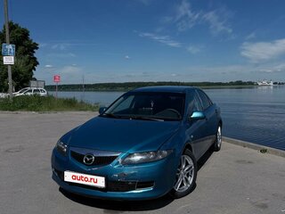 2006 Mazda 6 I (GG) Рестайлинг, синий, 230000 рублей, вид 2
