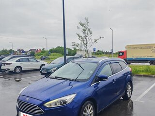 2016 Ford Focus III Рестайлинг, синий, 925000 рублей, вид 3