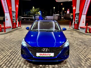 2022 Hyundai Solaris II Рестайлинг, синий, 1700000 рублей, вид 3