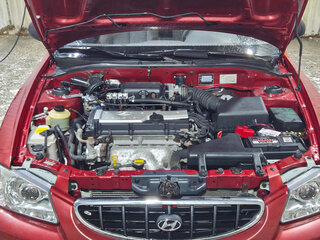 2004 Hyundai Accent ТагАЗ II, красный, 550000 рублей, вид 2
