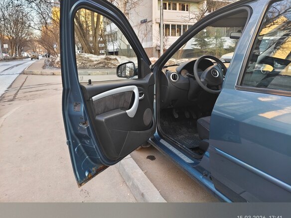2011 Renault Logan I Рестайлинг, синий, 450000 рублей - вид 7