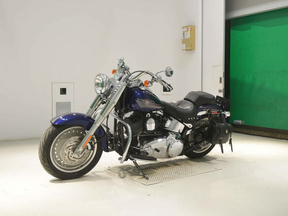2007 Harley-Davidson Fat Boy, синий, 820000 рублей - вид 3
