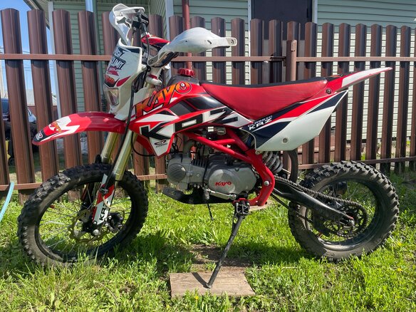 2016 Kayo Basic YX140EM, красный, 75000 рублей - вид 1