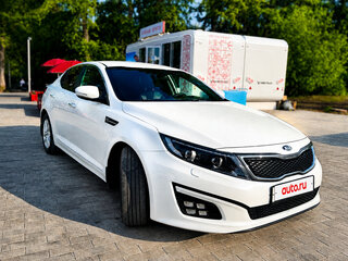 2015 Kia Optima III Рестайлинг, белый, 1490000 рублей, вид 2