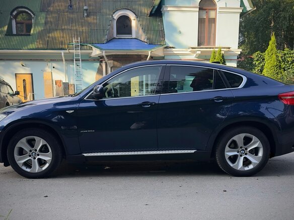 2009 BMW X6 30d I (E71), синий, 2100000 рублей - вид 6