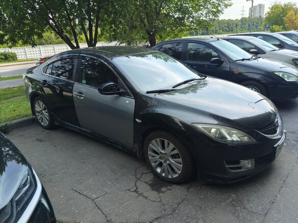2008 Mazda 6 II (GH), чёрный - вид 1