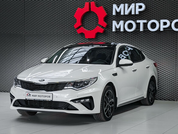 2019 Kia Optima IV Рестайлинг, белый, 1980000 рублей