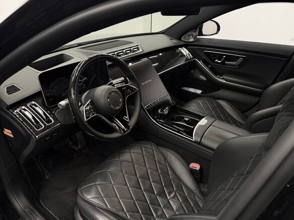 2021 Mercedes-Benz S-Класс 500 Long 4MATIC VII (W223), чёрный, 9300000 рублей - вид 4