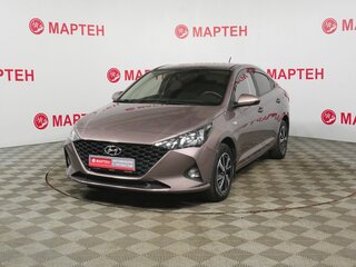 2020 Hyundai Solaris II Рестайлинг, коричневый, 1691000 рублей, вид 1