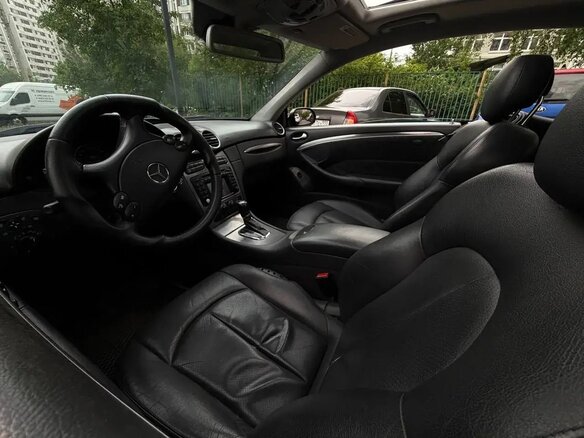 2003 Mercedes-Benz CLK-Класс 240 II (W209), чёрный, 750000 рублей - вид 6