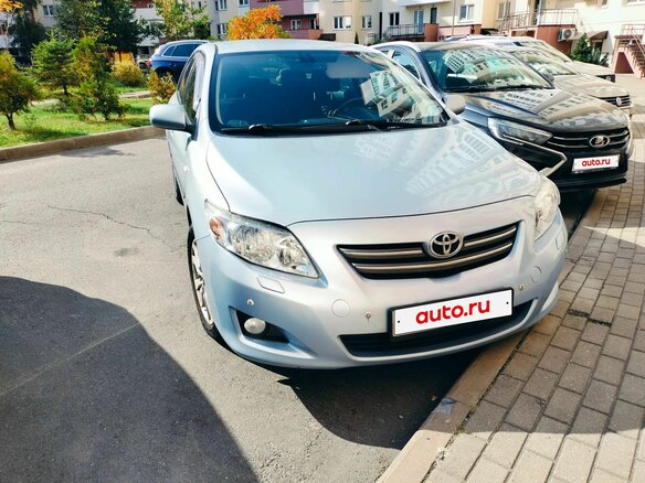 2008 Toyota Corolla AMT X (E140, E150), голубой, 649000 рублей