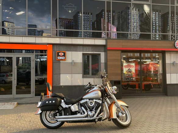 2014 Harley-Davidson Softail Deluxe, оранжевый, 1800000 рублей - вид 1