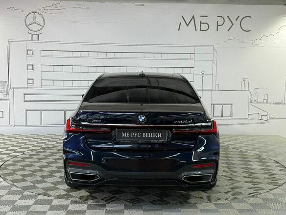 2021 BMW 7 серии Long 740Ld xDrive VI (G11/G12) Рестайлинг, синий, 6810000 рублей - вид 10