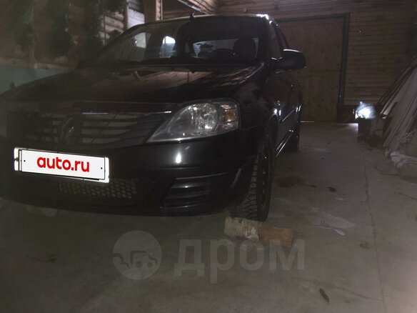 2010 Renault Logan I Рестайлинг, чёрный, 220000 рублей