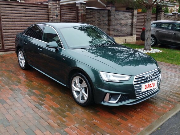 2019 Audi A4 V (B9), зелёный, 3550000 рублей - вид 2