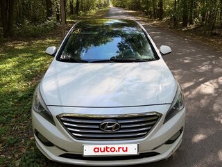 2016 Hyundai Sonata VII (LF), белый, 970000 рублей, вид 2