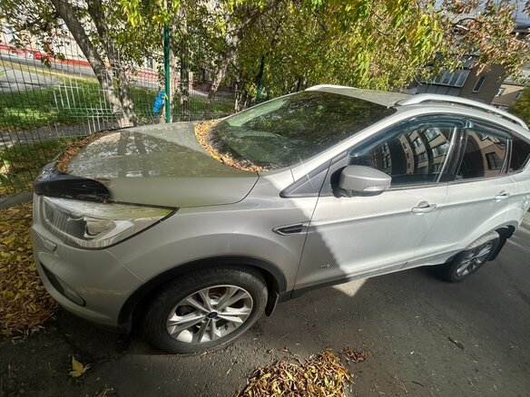 2017 Ford Kuga II Рестайлинг, серебристый, 1070000 рублей - вид 1