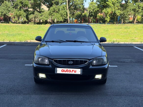 2008 Hyundai Accent ТагАЗ II, чёрный, 249000 рублей - вид 2