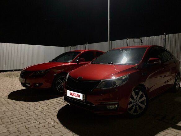 2015 Kia Rio III Рестайлинг, красный, 1050000 рублей - вид 1