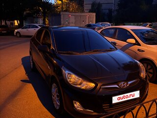2012 Hyundai Solaris I, чёрный, 850000 рублей, вид 1
